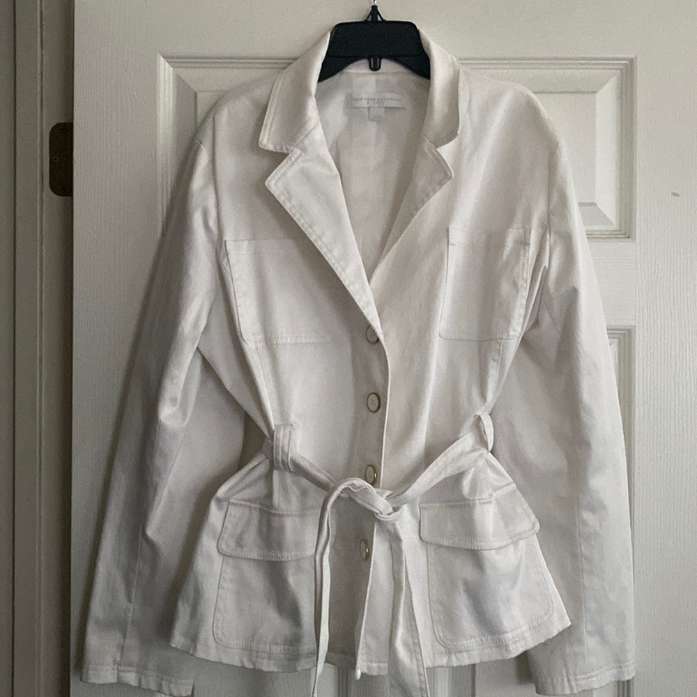 New York & Company Belted Jacket with Lining size XL